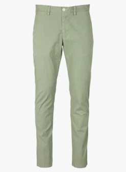 Gant Green Straight-leg Stretch Cotton Pants