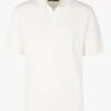 Marc O'Polo White Regular-fit Cotton And Linen Polo Shirt