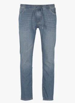 Ikks Blue Relaxed Cotton-blend Jeans