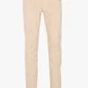 Ikks Beige Stretch Cotton Slim-fit Jeans