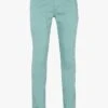 LE TEMPS DES CERISES Green Slim-fit Cotton Chinos