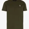 PAUL SMITH Green Straight-cut Round-neck T-shirt