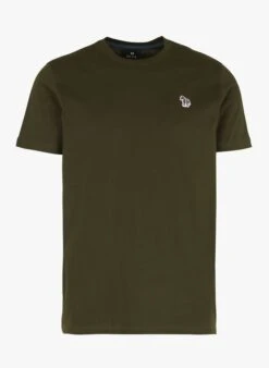 PAUL SMITH Green Straight-cut Round-neck T-shirt