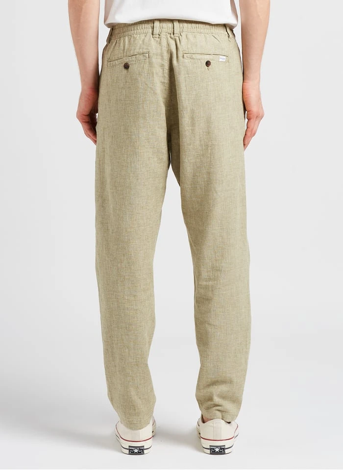 Selected Khaki Straight-leg Organic Cotton-blend Pants 3 Selected Khaki Straight-leg Organic Cotton-blend Pants - Image 3