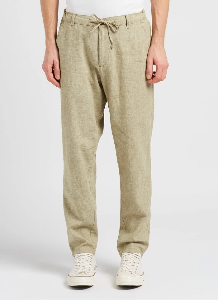 Selected Khaki Straight-leg Organic Cotton-blend Pants 2 Selected Khaki Straight-leg Organic Cotton-blend Pants - Image 2