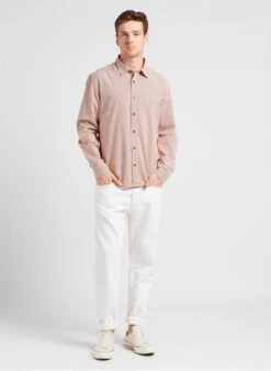 Thinking Mu Pink 100 Cotton Checked Shirt -Deals Mode Modee Store 4131263