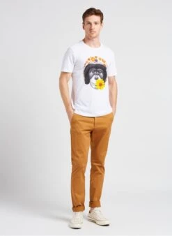 Ikks Brown Cotton Chinos -Deals Mode Modee Store 4131287