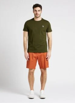 PAUL SMITH Green Straight-cut Round-neck T-shirt -Deals Mode Modee Store 4132013