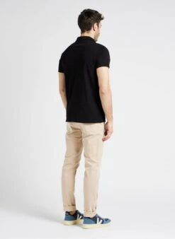 Ikks Black Regular-fit Cotton Polo Shirt -Deals Mode Modee Store 4132085