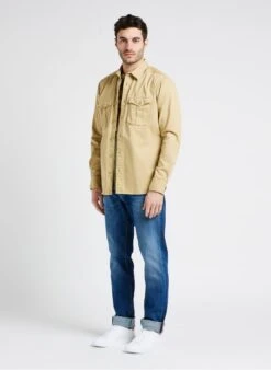 LE TEMPS DES CERISES CAREL - Beige Straight-cut Cotton Overshirt -Deals Mode Modee Store 4132112