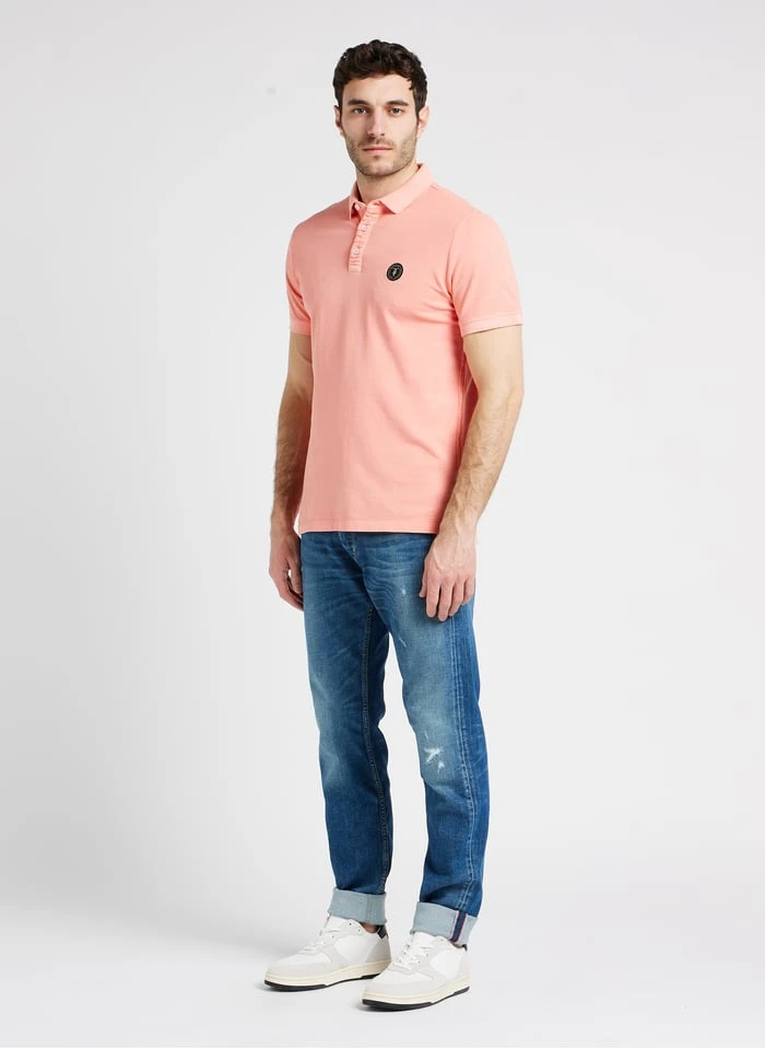 LE TEMPS DES CERISES Blue Straight-leg Faded Stretch Cotton Jeans 7 LE TEMPS DES CERISES Blue Straight-leg Faded Stretch Cotton Jeans - Image 7