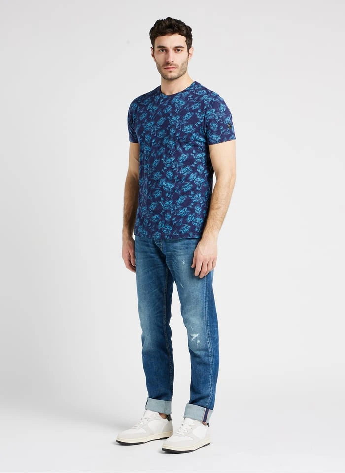 LE TEMPS DES CERISES Blue Straight-leg Faded Stretch Cotton Jeans 11 LE TEMPS DES CERISES Blue Straight-leg Faded Stretch Cotton Jeans - Image 11