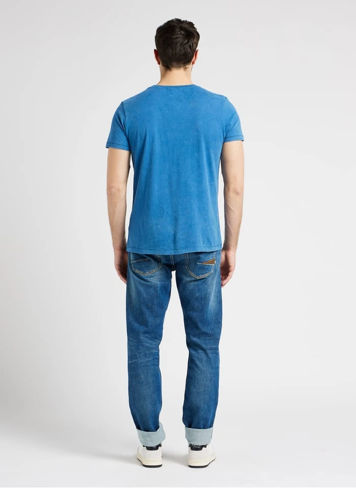LE TEMPS DES CERISES Blue Straight-leg Faded Stretch Cotton Jeans 20 LE TEMPS DES CERISES Blue Straight-leg Faded Stretch Cotton Jeans - Image 20
