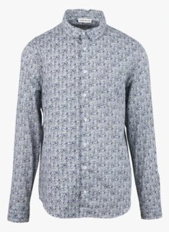 DOVY - Blue Regular-fit Organic Cotton Shirt