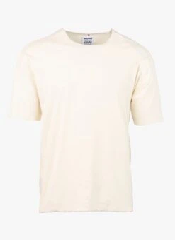 UKKO - Beige Round-neck Cotton-blend T-shirt