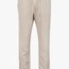 Ikks Beige Track-pant Style Straight-cut Pants