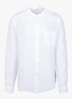 Hartford White Regular-fit Linen Shirt
