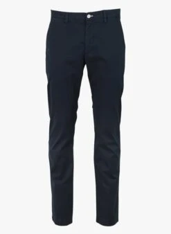Gant Blue Straight-leg Stretch Cotton Pants