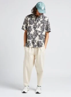 Marc O'Polo Blue Cotton And Linen Printed Shirt -Deals Mode Modee Store 4168882