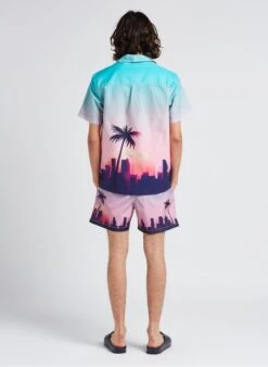 Maison Labiche MORNEY NB - Multicolored Straight-cut Shirt With Hawaiian Print -Deals Mode Modee Store 4168946