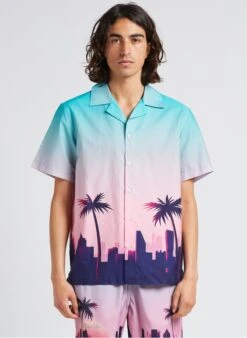 Maison Labiche MORNEY NB - Multicolored Straight-cut Shirt With Hawaiian Print -Deals Mode Modee Store 4168950
