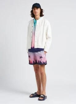 Maison Labiche MORNEY NB - Multicolored Straight-cut Shirt With Hawaiian Print -Deals Mode Modee Store 4168953