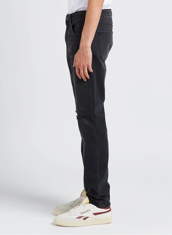 Ikks Grey Slim-fit Cotton Distressed Jeans 4 Ikks Grey Slim-fit Cotton Distressed Jeans - Image 4