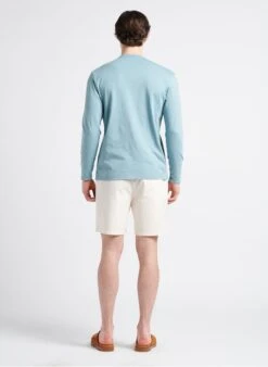 Hartford HENLEY - Blue Regular-fit Round-neck Cotton T-shirt -Deals Mode Modee Store 4169896