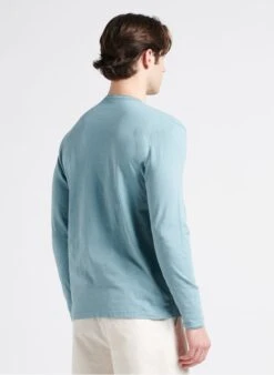 Hartford HENLEY - Blue Regular-fit Round-neck Cotton T-shirt -Deals Mode Modee Store 4169898