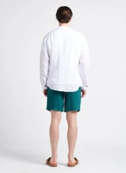 Hartford White Regular-fit Linen Shirt -Deals Mode Modee Store 4169965