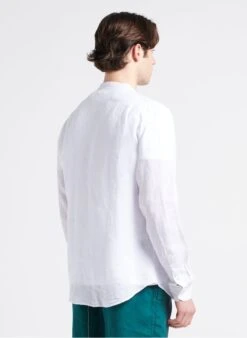 Hartford White Regular-fit Linen Shirt -Deals Mode Modee Store 4169967