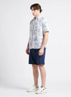 Selected Multicolored Printed Organic Cotton Shirt With Classic Collar -Deals Mode Modee Store 4170038