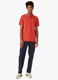 HENDEL - Red Short-sleeved Cotton Piqué Polo Shirt 8 HENDEL - Red Short-sleeved Cotton Piqué Polo Shirt -Deals Mode Modee Store 4175553