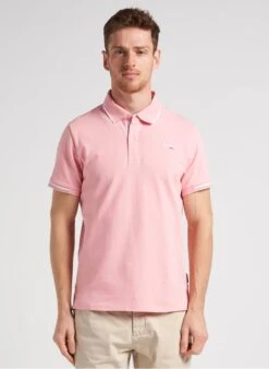 Schott PSDEVON - Pink Regular-fit Cotton Piqué Polo Shirt -Deals Mode Modee Store 4201324