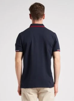 Schott PSDEVON - Blue Regular-fit Cotton Piqué Polo Shirt -Deals Mode Modee Store 4201327