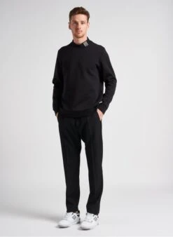 Ikks Black Regular-fit Track Pants -Deals Mode Modee Store 4201388