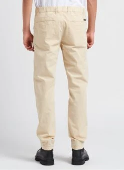 Marc O'Polo Beige Straight-leg Cotton-blend Pants -Deals Mode Modee Store 4201646