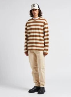 Marc O'Polo Beige Straight-leg Cotton-blend Pants -Deals Mode Modee Store 4201653