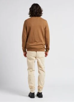 Marc O'Polo Beige Straight-leg Cotton-blend Pants -Deals Mode Modee Store 4201656