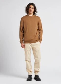 Marc O'Polo Beige Straight-leg Cotton-blend Pants -Deals Mode Modee Store 4201657