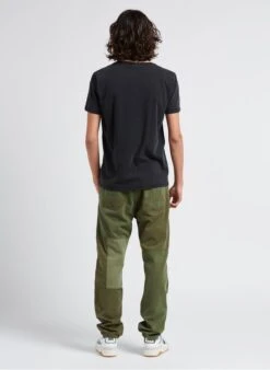 LE TEMPS DES CERISES MISTER - Khaki Loose-fit Patchwork Cotton Pants -Deals Mode Modee Store 4201670