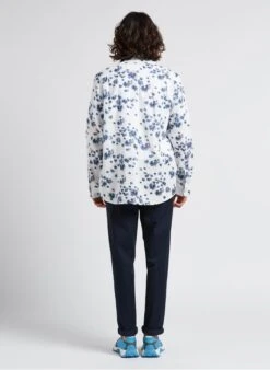 Scotch And Soda White Printed Organic Cotton Shirt -Deals Mode Modee Store 4201684