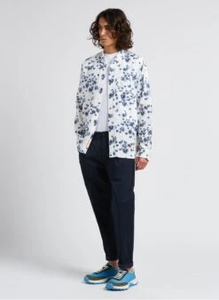 Scotch And Soda White Printed Organic Cotton Shirt -Deals Mode Modee Store 4201685