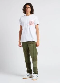 LE TEMPS DES CERISES MISTER - Khaki Loose-fit Patchwork Cotton Pants -Deals Mode Modee Store 4201711