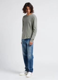 LE TEMPS DES CERISES Blue Straight-leg Cotton Jeans -Deals Mode Modee Store 4201807