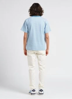 Armor-Lux HÉRITAGE - Blue Round-neck Striped Organic Cotton T-shirt -Deals Mode Modee Store 4201971