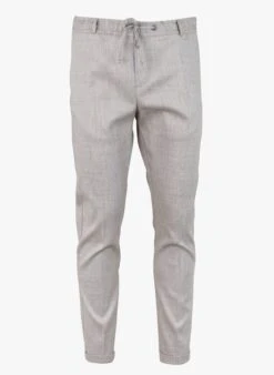 Ikks Brown Straight-leg Pants With Elasticated Waist