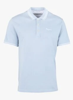 Pepe Jeans JETT - Blue Regular-fit Cotton-blend Polo Shirt