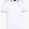 Pepe Jeans JETT - White Regular-fit Cotton-blend Polo Shirt