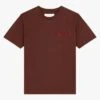CHEVIGNON CITY - Red Round-neck Embroidered Cotton T-shirt